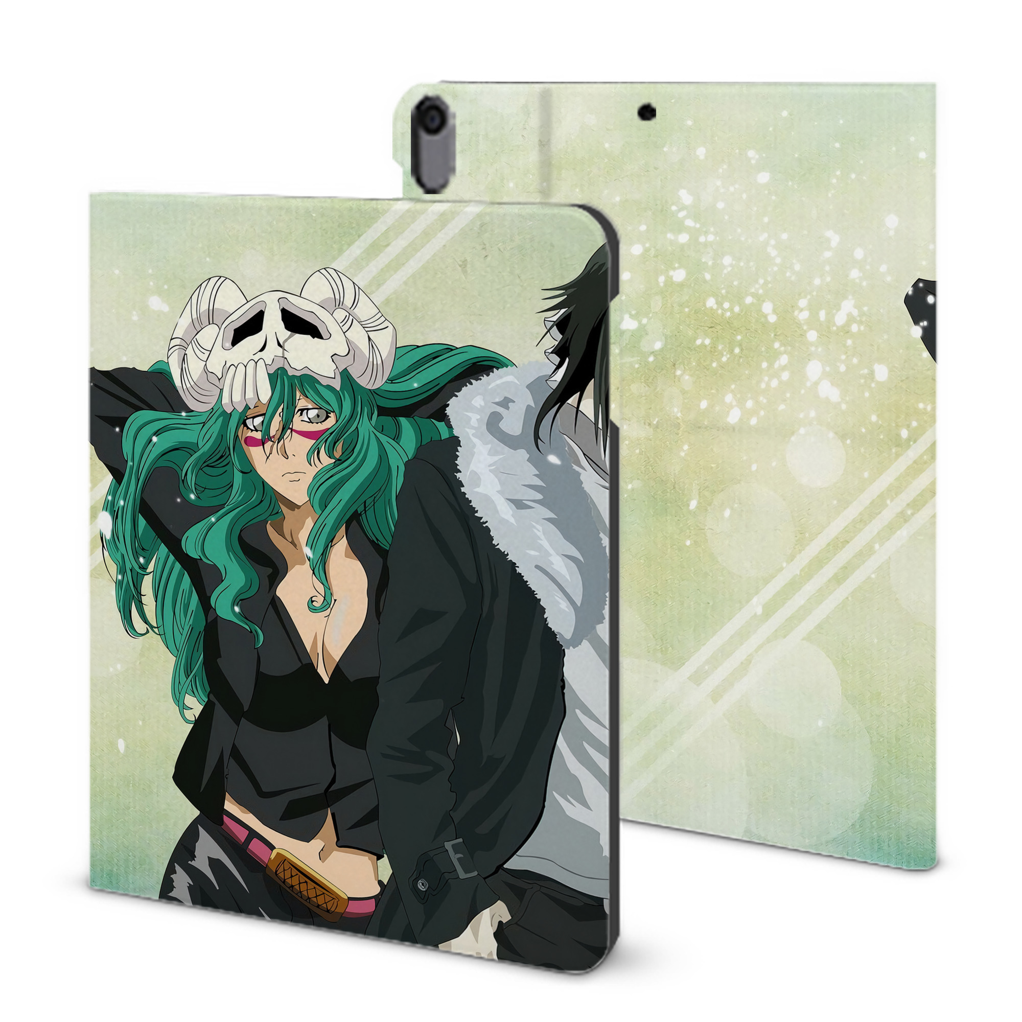 （画像用） ブリーチ BLEACH IPad ケース ブック型 PUレザー TPU 耐衝撃 軽量 薄型 ペン収納なし 全面保護 IPad 各モデル対応